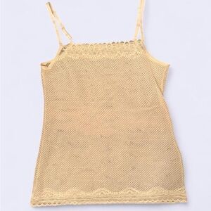 Commando Elegant Lace Trim Cream Women's Top
